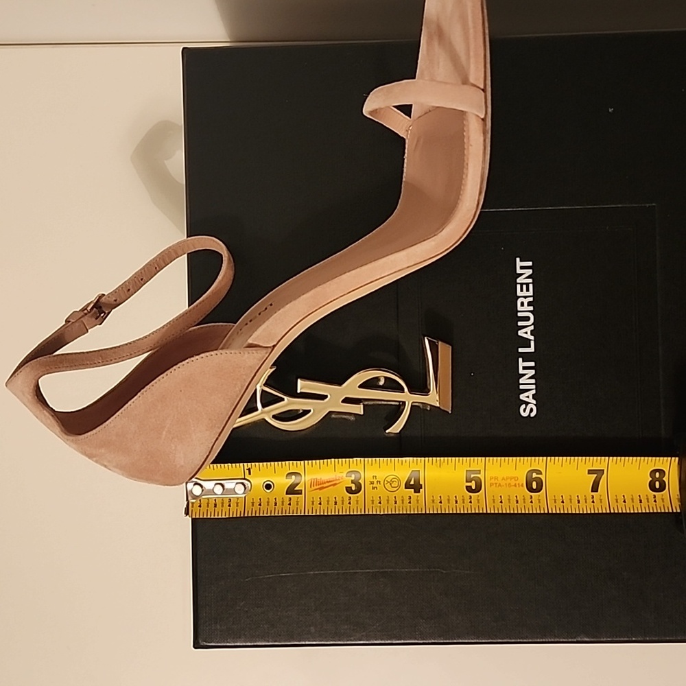 Saint Laurent Opyum Suede 110 YSL heels - Picture 7 of 10